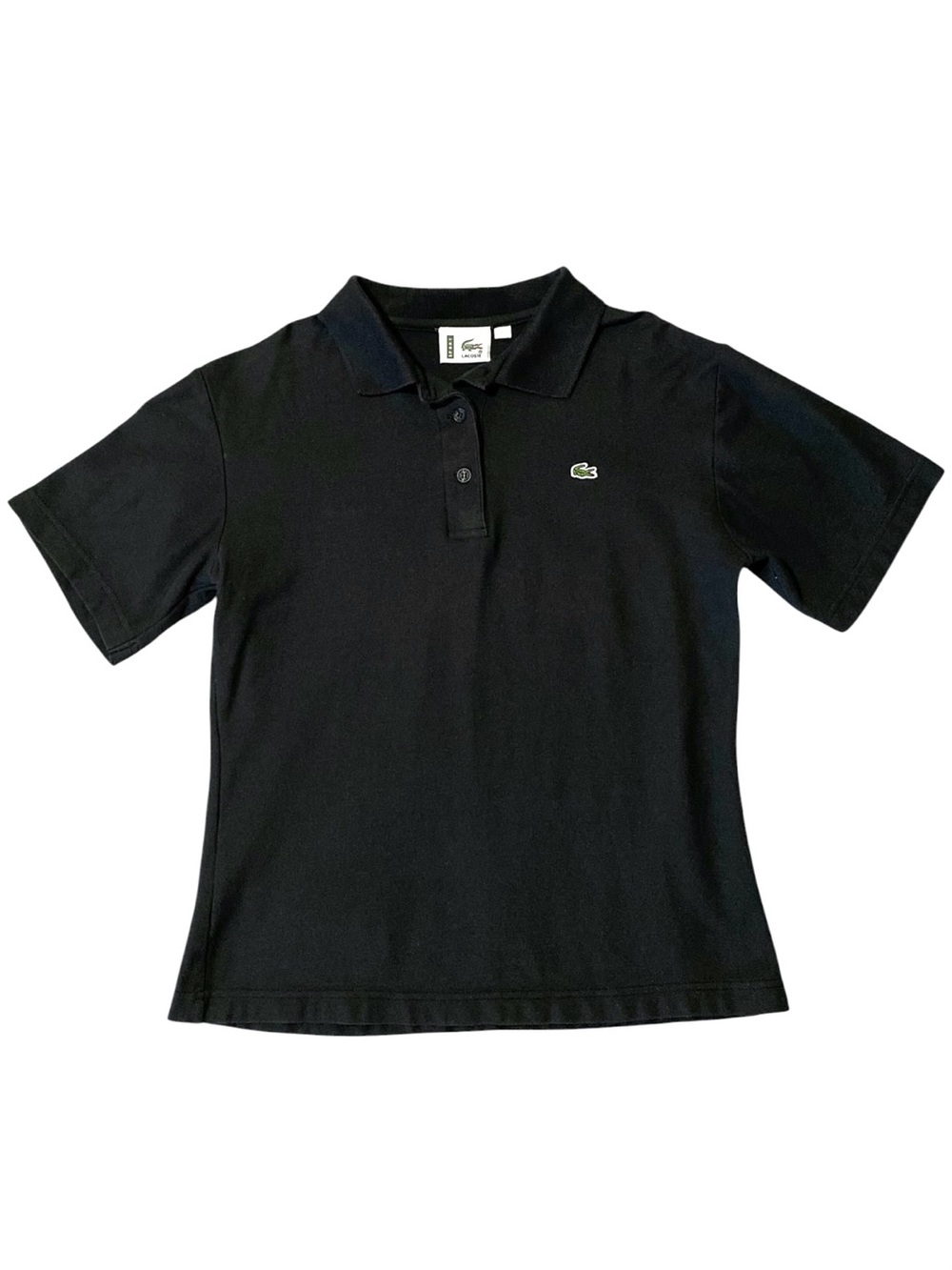 Lacoste Polo Shirt Boys Kids Size 8 Black - Picture 2 of 7